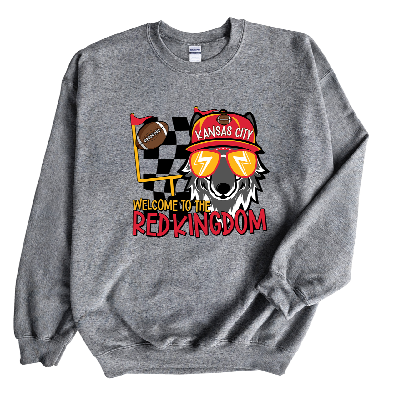 Wolf Welcome to Red Kingdom Tee or Sweatshirt Fan Apparel - Image 2