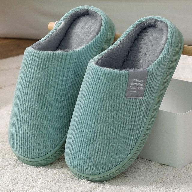 Women's Cozy Knit House Slippers with Memory Foam, Pink & Grey