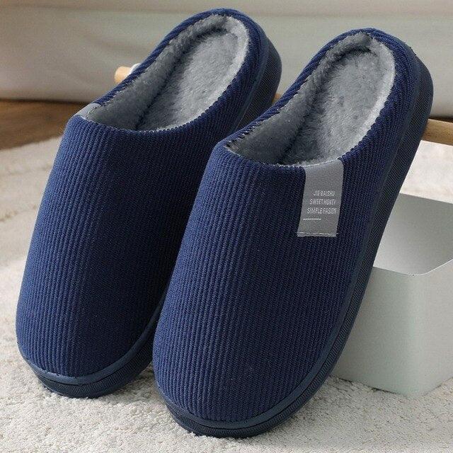 Women's Cozy Knit House Slippers with Memory Foam, Pink & Grey
