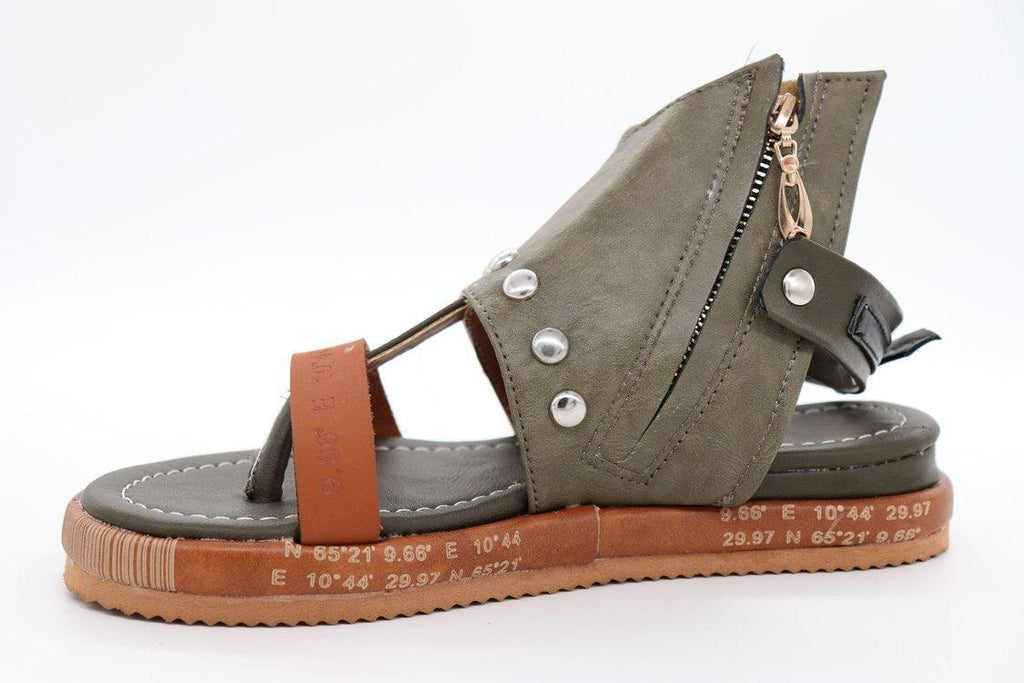 Women's Comfortable Flat Slide Sandals with Thick Cushion Arch Support