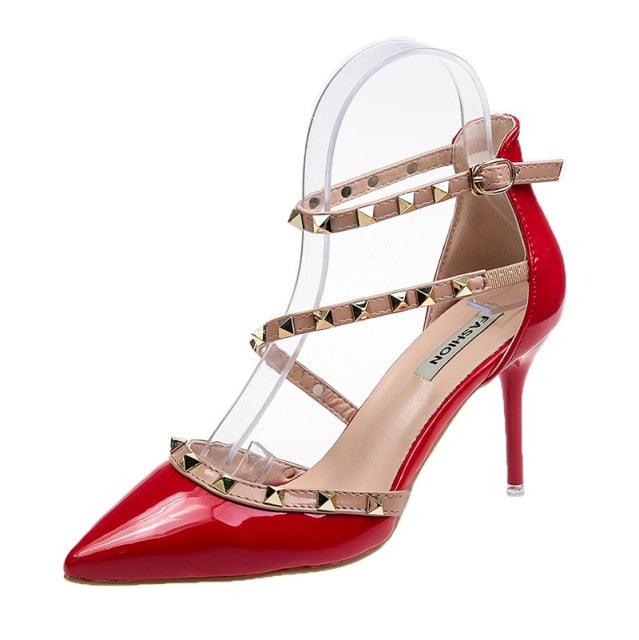 Luxury Pointed Toe Strappy High Heel Sandals for Special Occasions