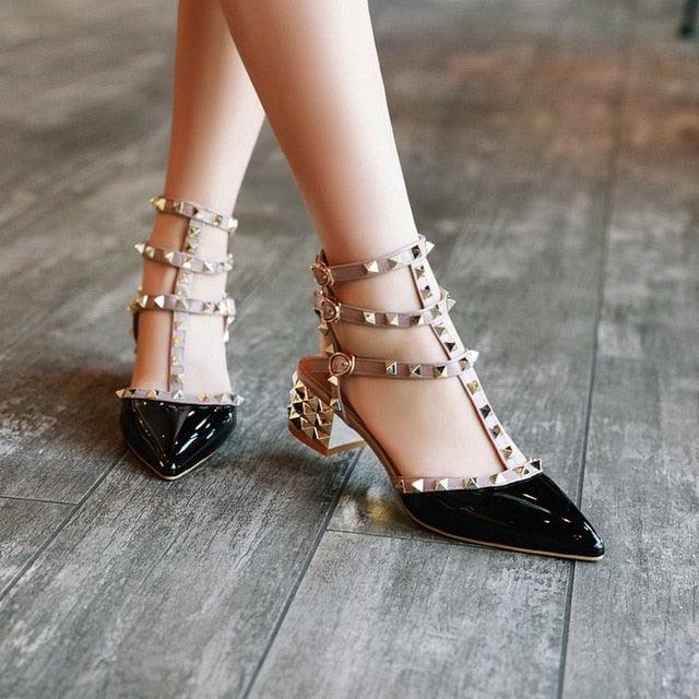 Luxury Pointed Toe Strappy High Heel Sandals for Special Occasions