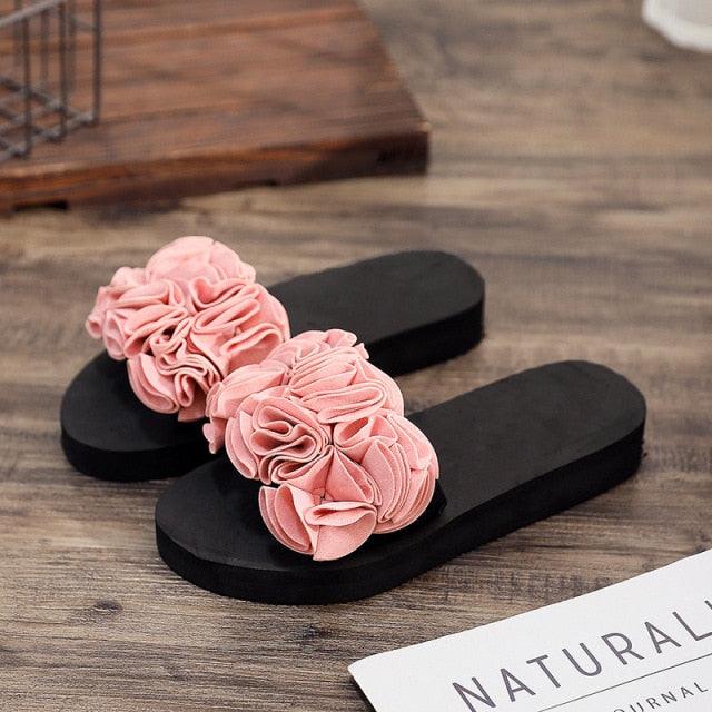 Women's Bow Platform Summer Sandals - Casual Bohemian Flip-Flops