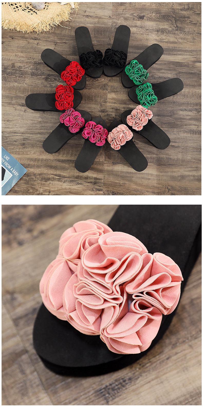 Women's Bow Platform Summer Sandals - Casual Bohemian Flip-Flops