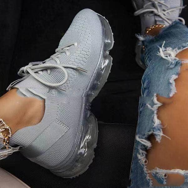 Women's Lightweight Memory Foam Walking Sneakers Lace Up Athletic