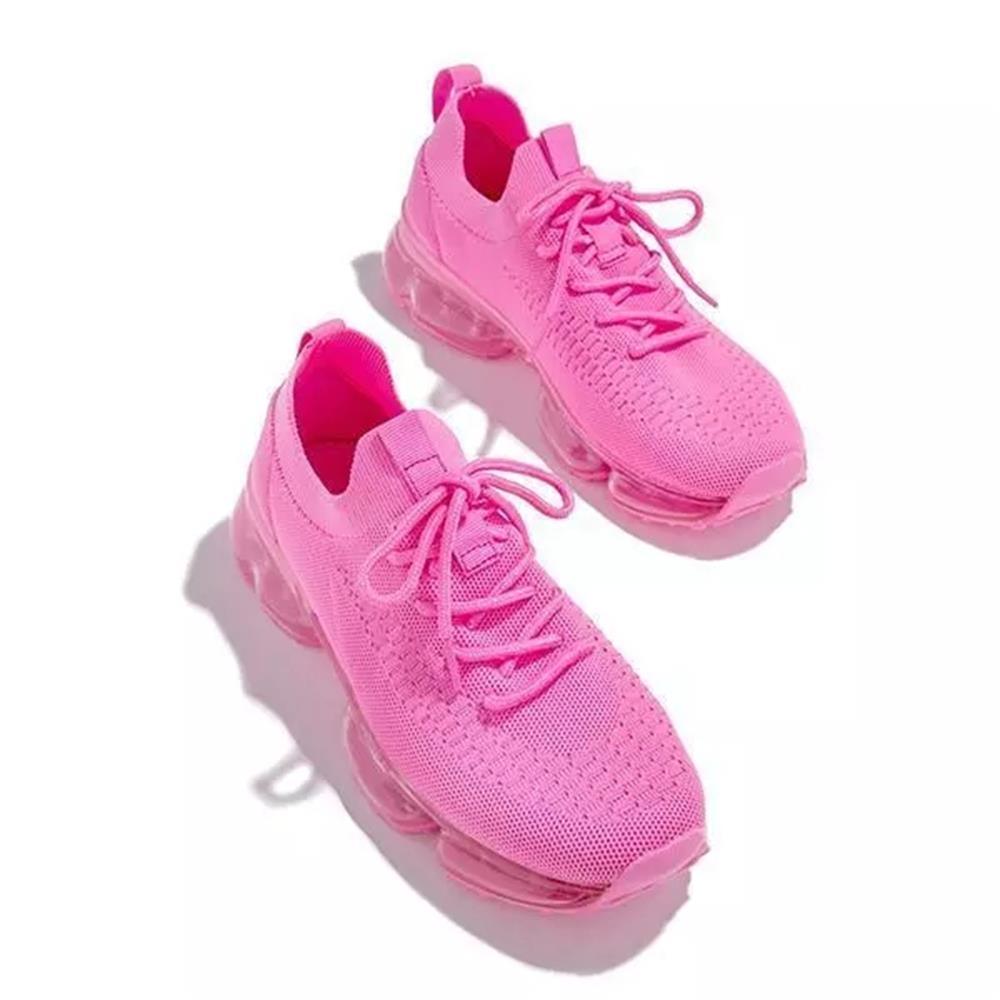 Women's Lightweight Memory Foam Walking Sneakers Lace Up Athletic