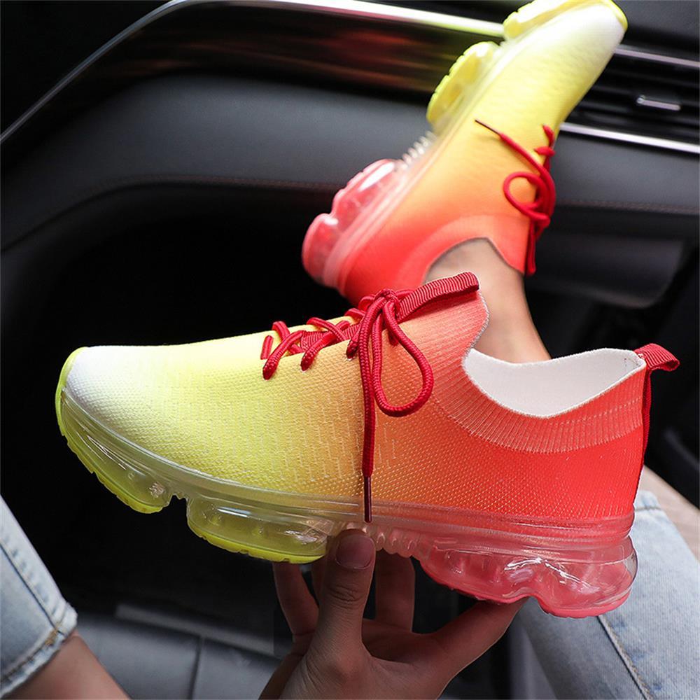 Women's Lightweight Memory Foam Walking Sneakers Lace Up Athletic