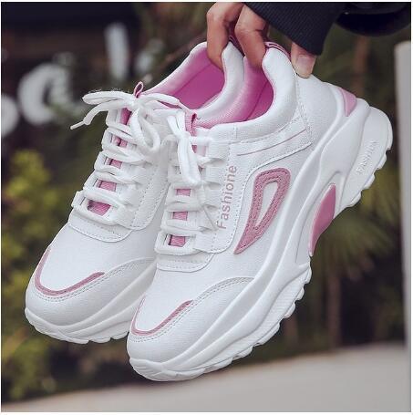 Women’s Colorful Air Cushion Athletic Sneakers - Lightweight Gym Flats