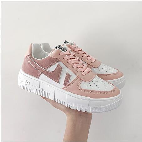 Women’s Colorful Air Cushion Athletic Sneakers - Lightweight Gym Flats