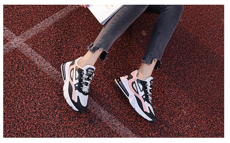 Women’s Colorful Air Cushion Athletic Sneakers - Lightweight Gym Flats