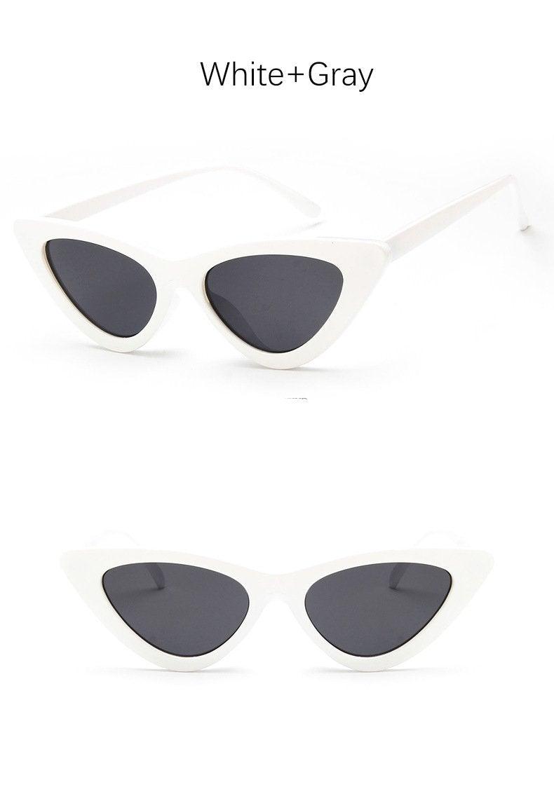 Black Cat Eye Sunglasses - Vintage Retro Style Shades