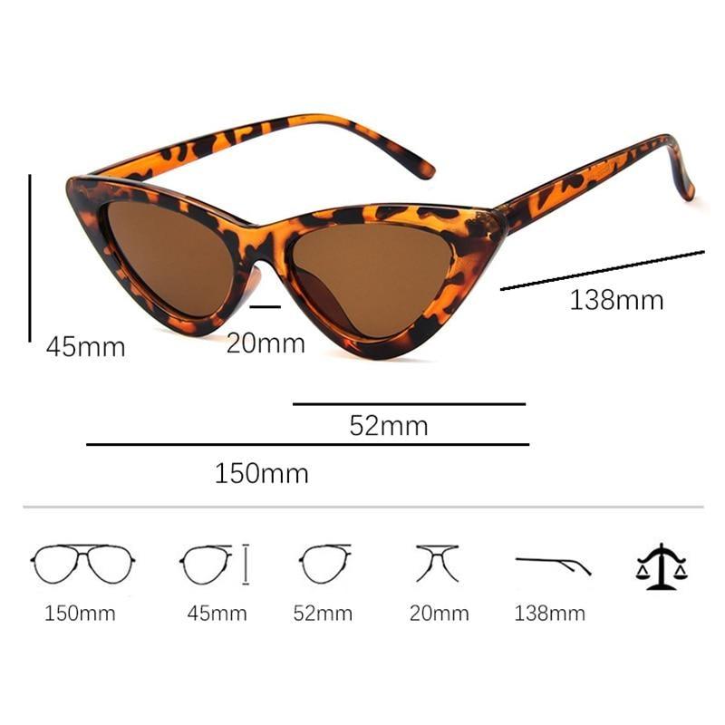 Black Cat Eye Sunglasses - Vintage Retro Style Shades