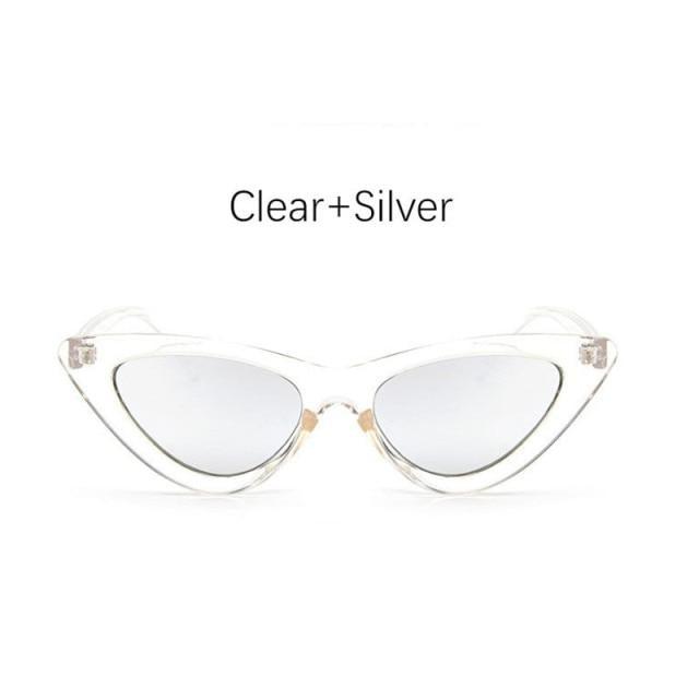 Black Cat Eye Sunglasses - Vintage Retro Style Shades