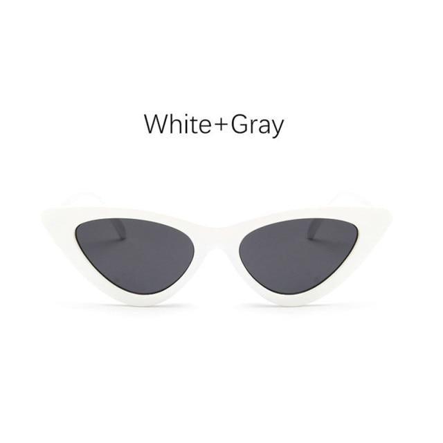 Black Cat Eye Sunglasses - Vintage Retro Style Shades