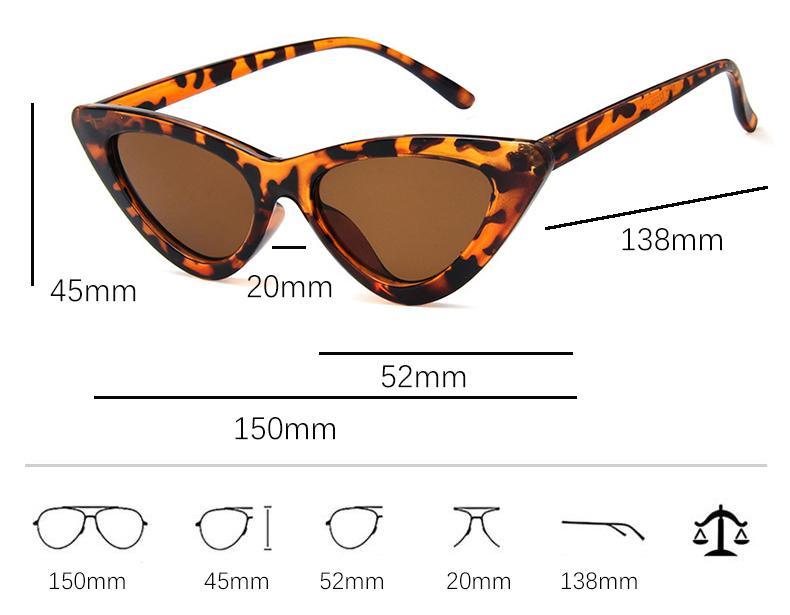 Black Cat Eye Sunglasses - Vintage Retro Style Shades