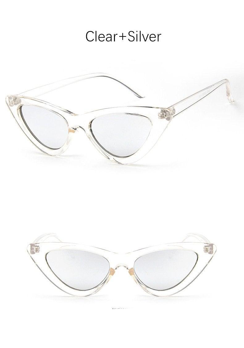Black Cat Eye Sunglasses - Vintage Retro Style Shades