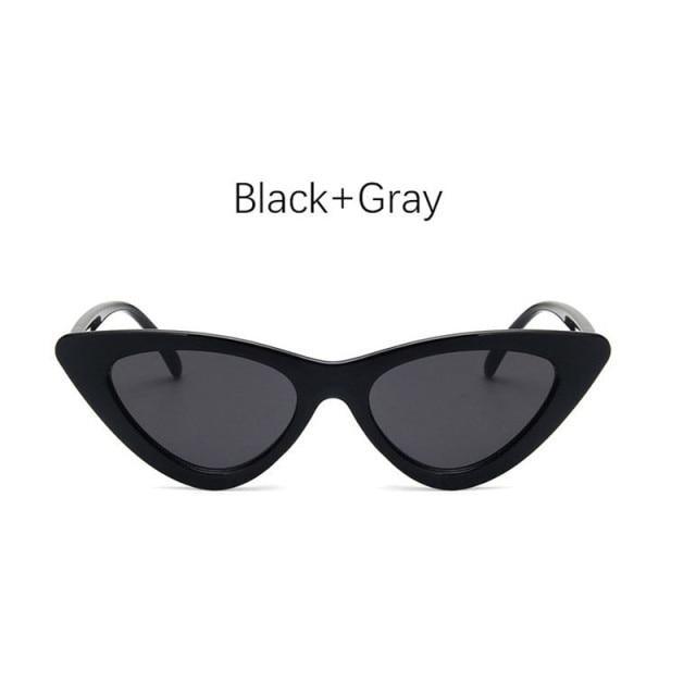 Black Cat Eye Sunglasses - Vintage Retro Style Shades
