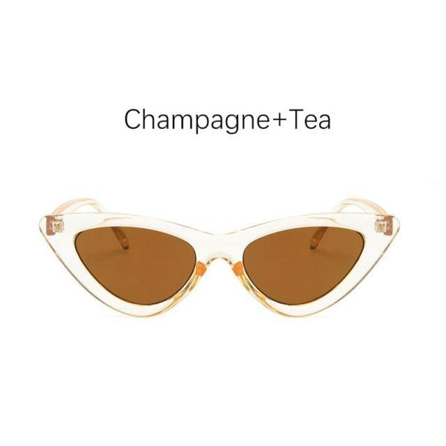 Black Cat Eye Sunglasses - Vintage Retro Style Shades