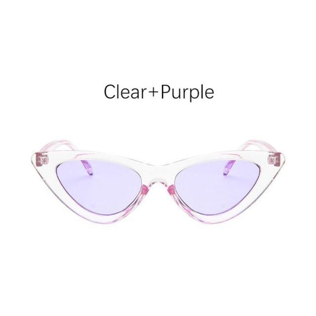Black Cat Eye Sunglasses - Vintage Retro Style Shades