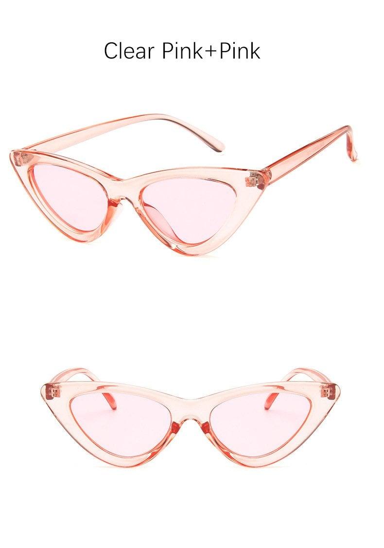 Black Cat Eye Sunglasses - Vintage Retro Style Shades