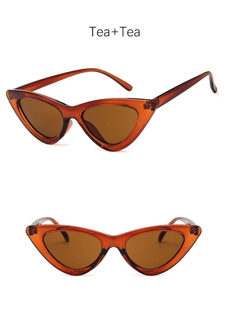 Black Cat Eye Sunglasses - Vintage Retro Style Shades