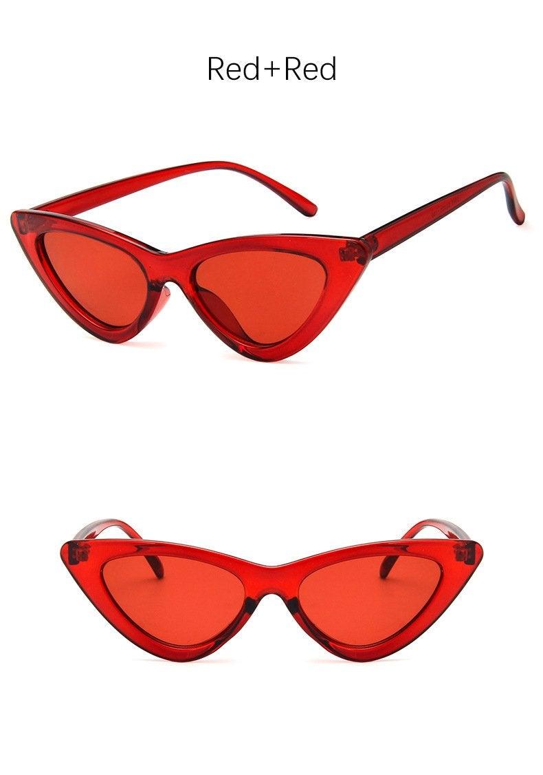 Black Cat Eye Sunglasses - Vintage Retro Style Shades