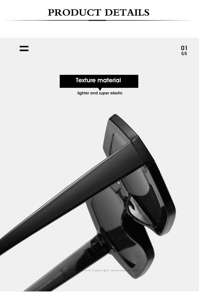 Glamorous Oversized Square Sunglasses with Unique Chain Detail