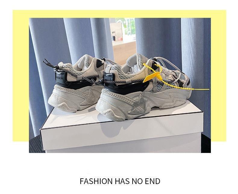 Women's Leather Platform Sneakers White Casual Walking Shoes