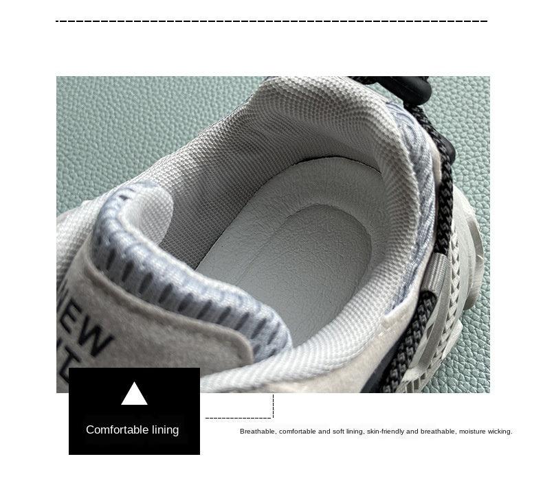 Women's Leather Platform Sneakers White Casual Walking Shoes