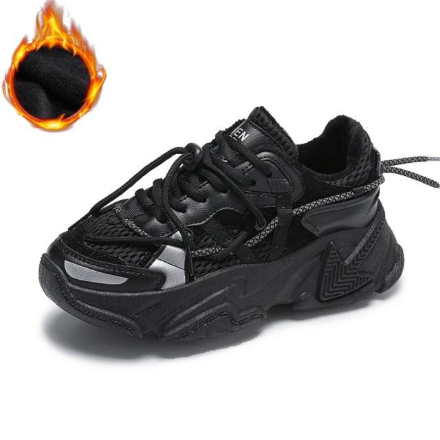 Women's Leather Platform Sneakers White Casual Walking Shoes