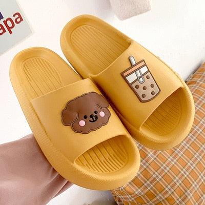 Women’s Ergonomic Non-Slip Pillow Slides Lightweight Shower Slippers