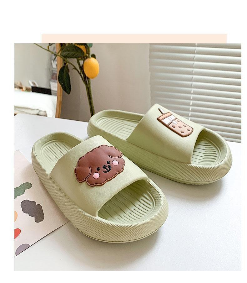 Women’s Ergonomic Non-Slip Pillow Slides Lightweight Shower Slippers