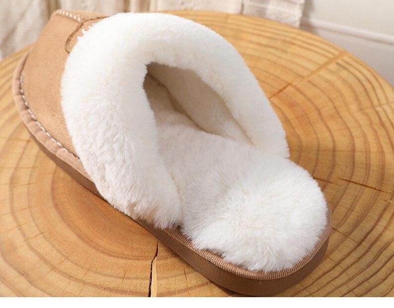 Women’s Memory Foam Suede Plush Slippers - Cozy Indoor Shoes