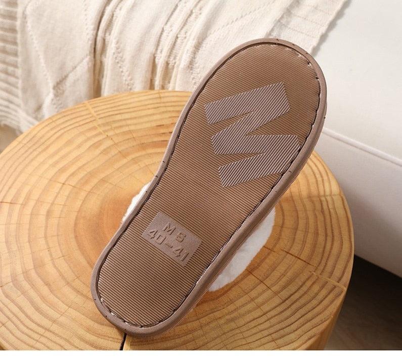 Women’s Memory Foam Suede Plush Slippers - Cozy Indoor Shoes