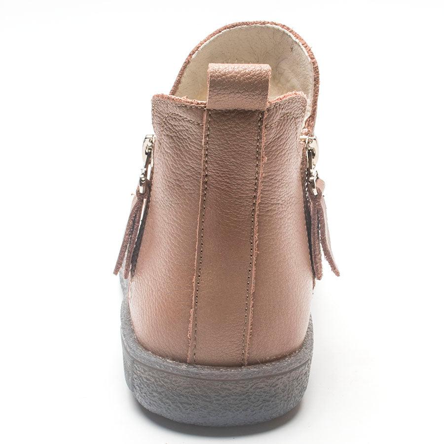 Genuine Leather Waterproof Winter Ankle Boots with Faux Fur Lining