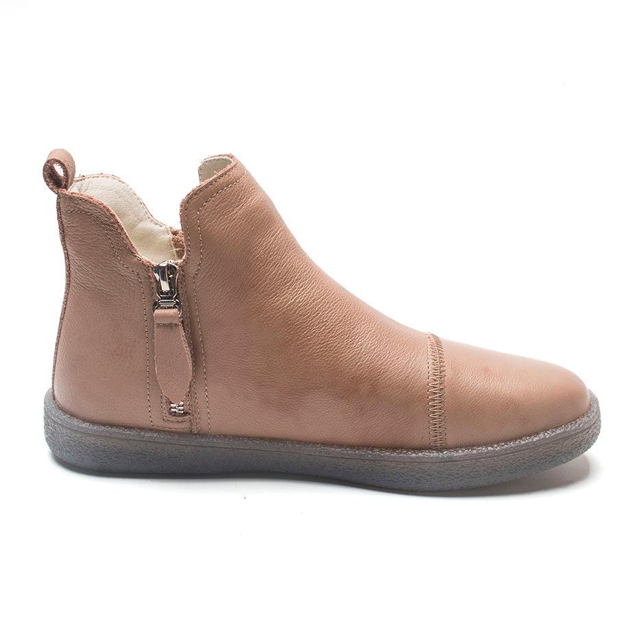 Genuine Leather Waterproof Winter Ankle Boots with Faux Fur Lining