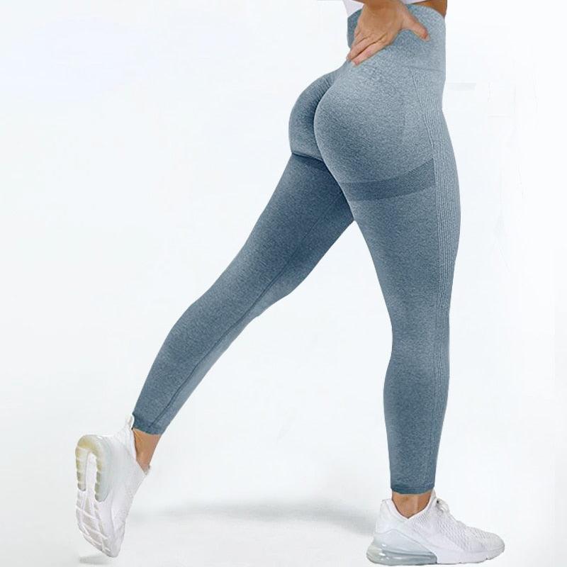 Women's High Waist Seamless Yoga Leggings - Gym Workout Pants