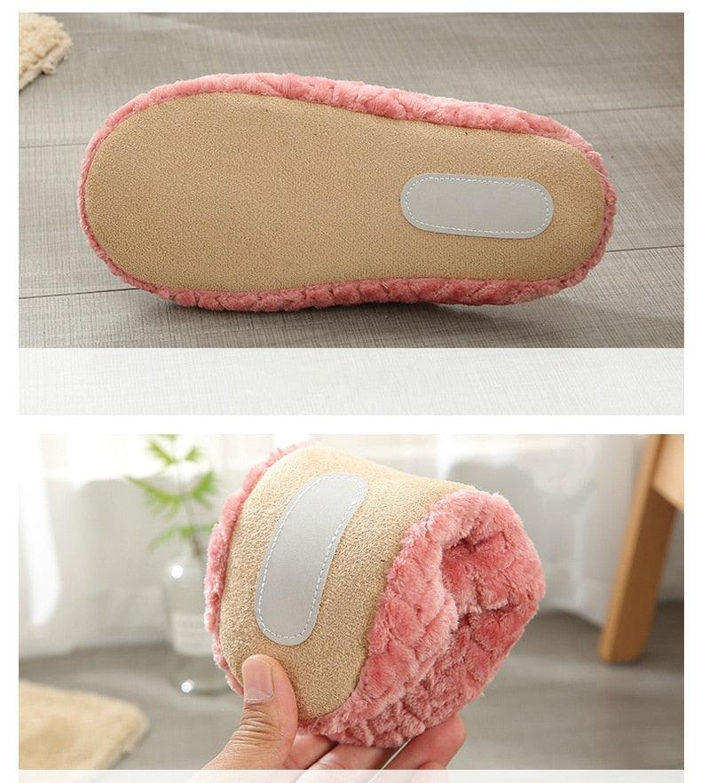 Women’s Plush Indoor Slippers: Cozy Modern Fleece Slides