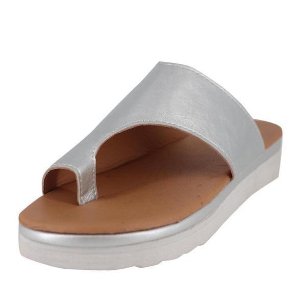 Women’s Arch Support Platform Sandals - Casual Strappy Walking Slides