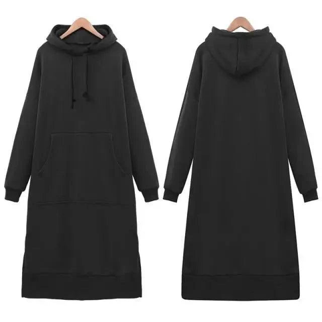 Oversized Long Hoodie Dress Casual Baggy Pullover Sweatshirt