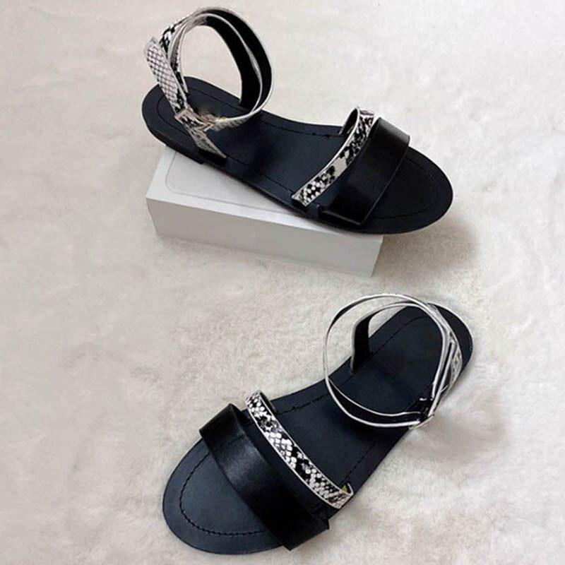 Women's Luxury Leather Party Sandals with Buckle Straps Summer Shoe