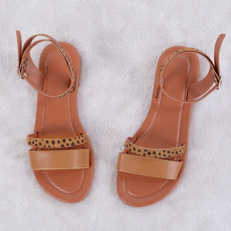 Women's Luxury Leather Party Sandals with Buckle Straps Summer Shoe