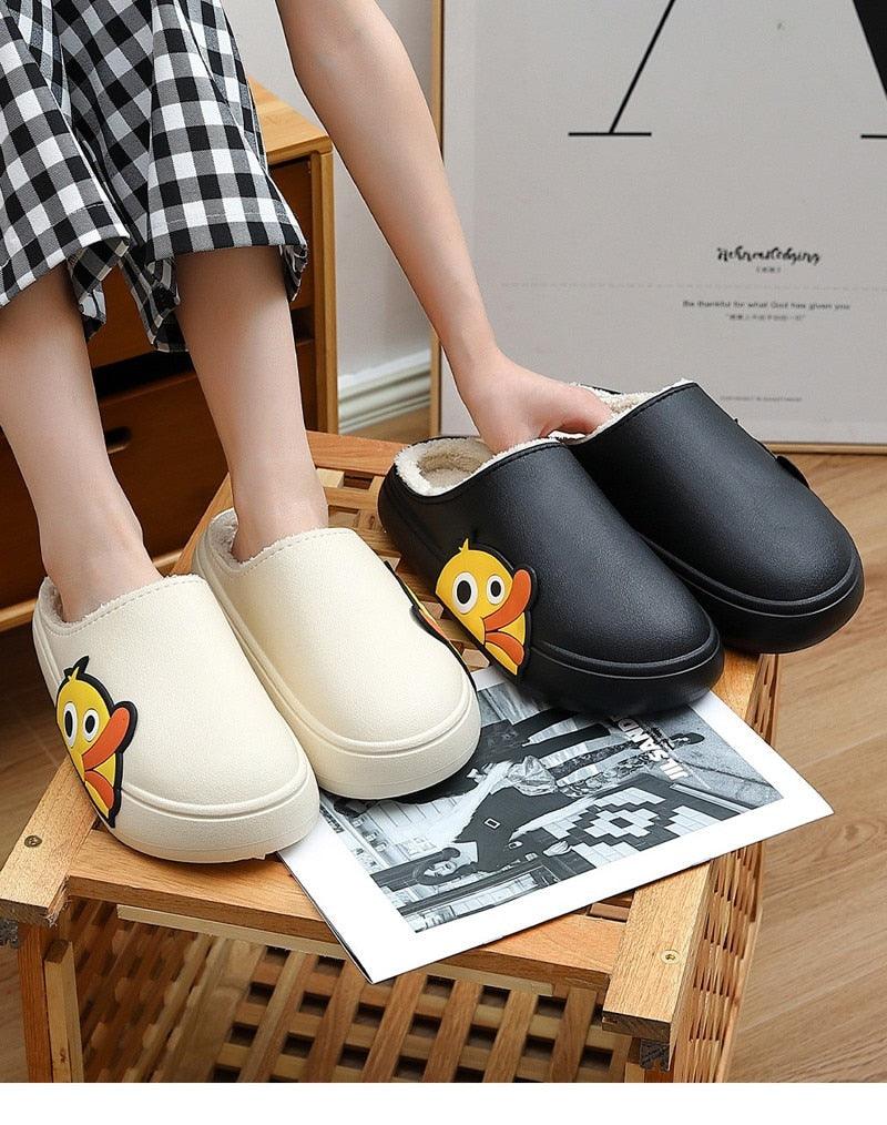 Duck Platform Slides: Cute Quick-Drying Summer Beach Slippers
