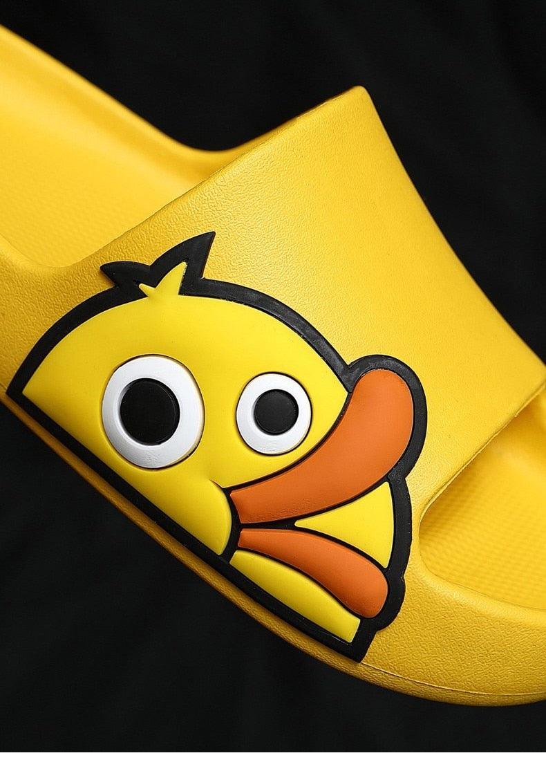 Duck Platform Slides: Cute Quick-Drying Summer Beach Slippers