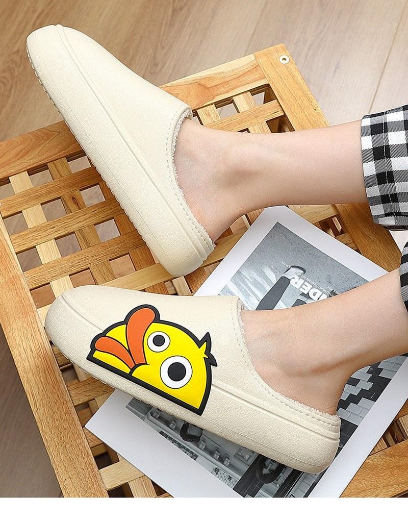 Duck Platform Slides: Cute Quick-Drying Summer Beach Slippers