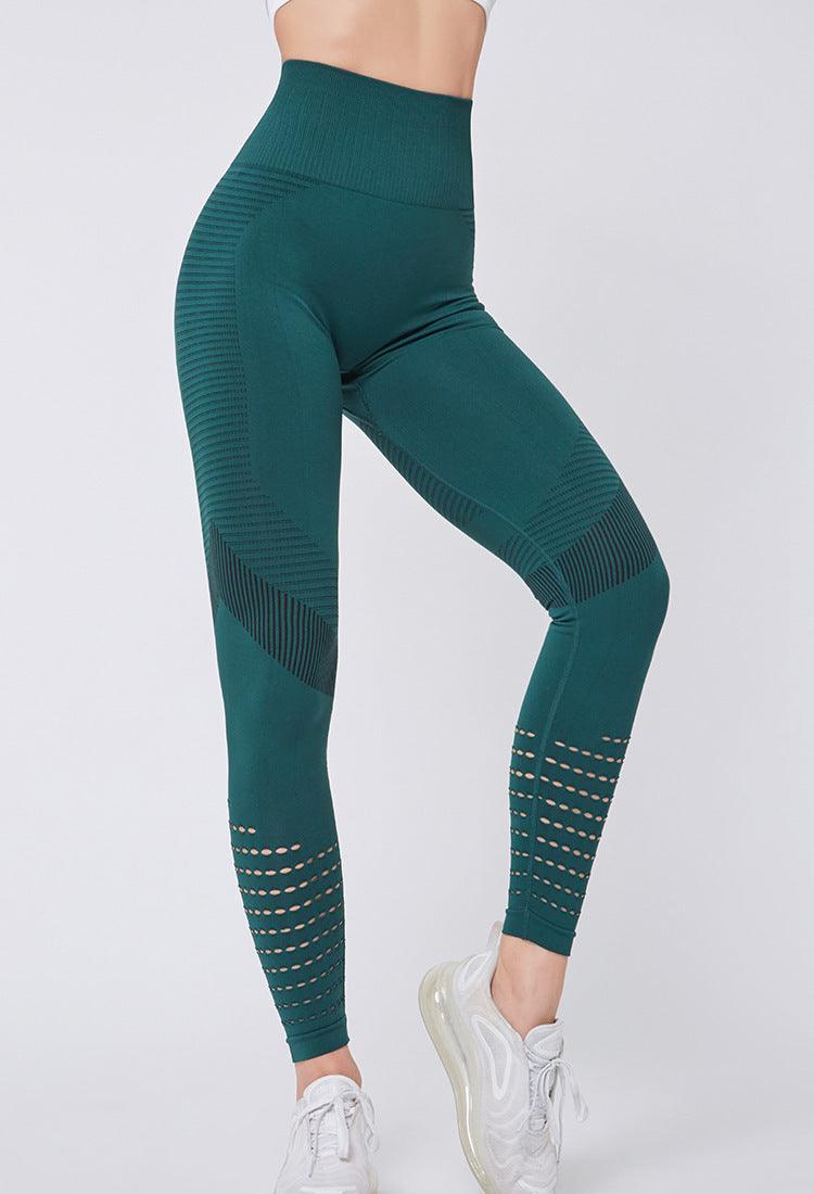 High Waisted Mesh Seamless Fitness Leggings for Gym and Running