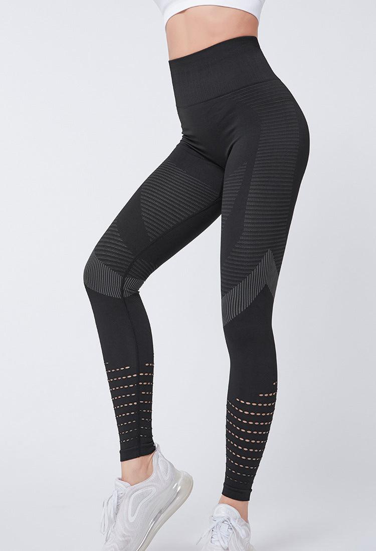 High Waisted Mesh Seamless Fitness Leggings for Gym and Running