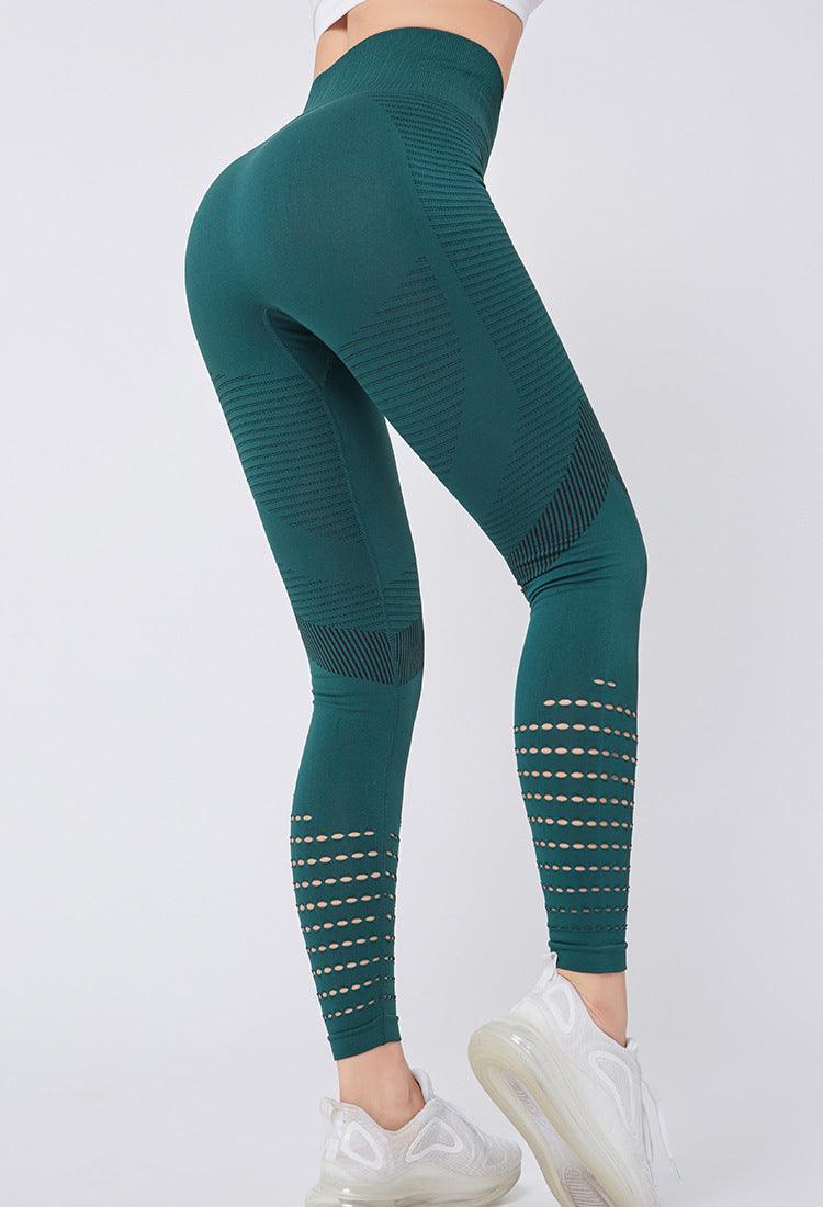 High Waisted Mesh Seamless Fitness Leggings for Gym and Running
