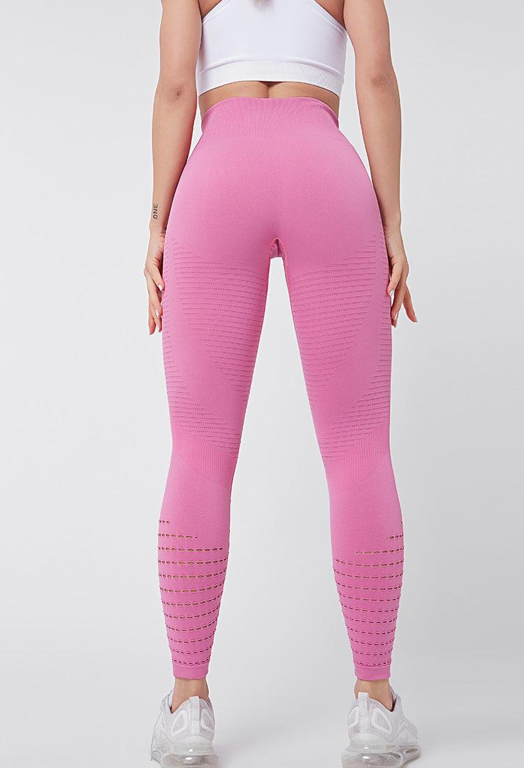 High Waisted Mesh Seamless Fitness Leggings for Gym and Running