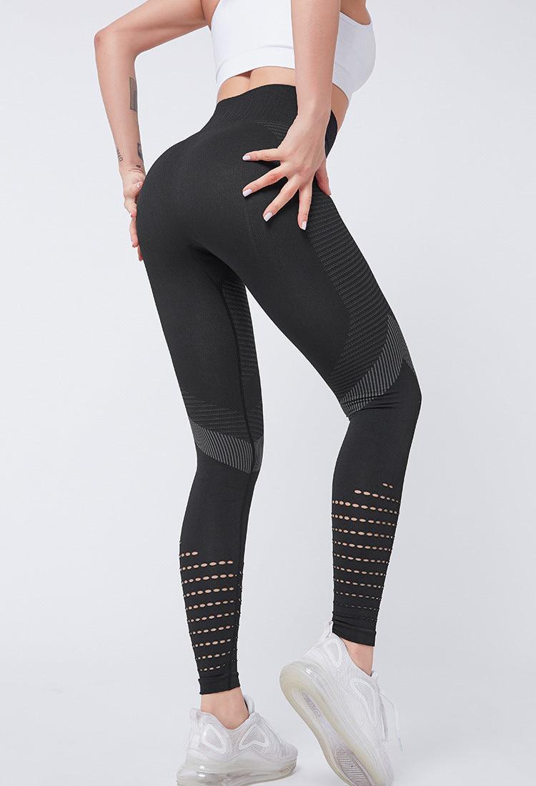 High Waisted Mesh Seamless Fitness Leggings for Gym and Running